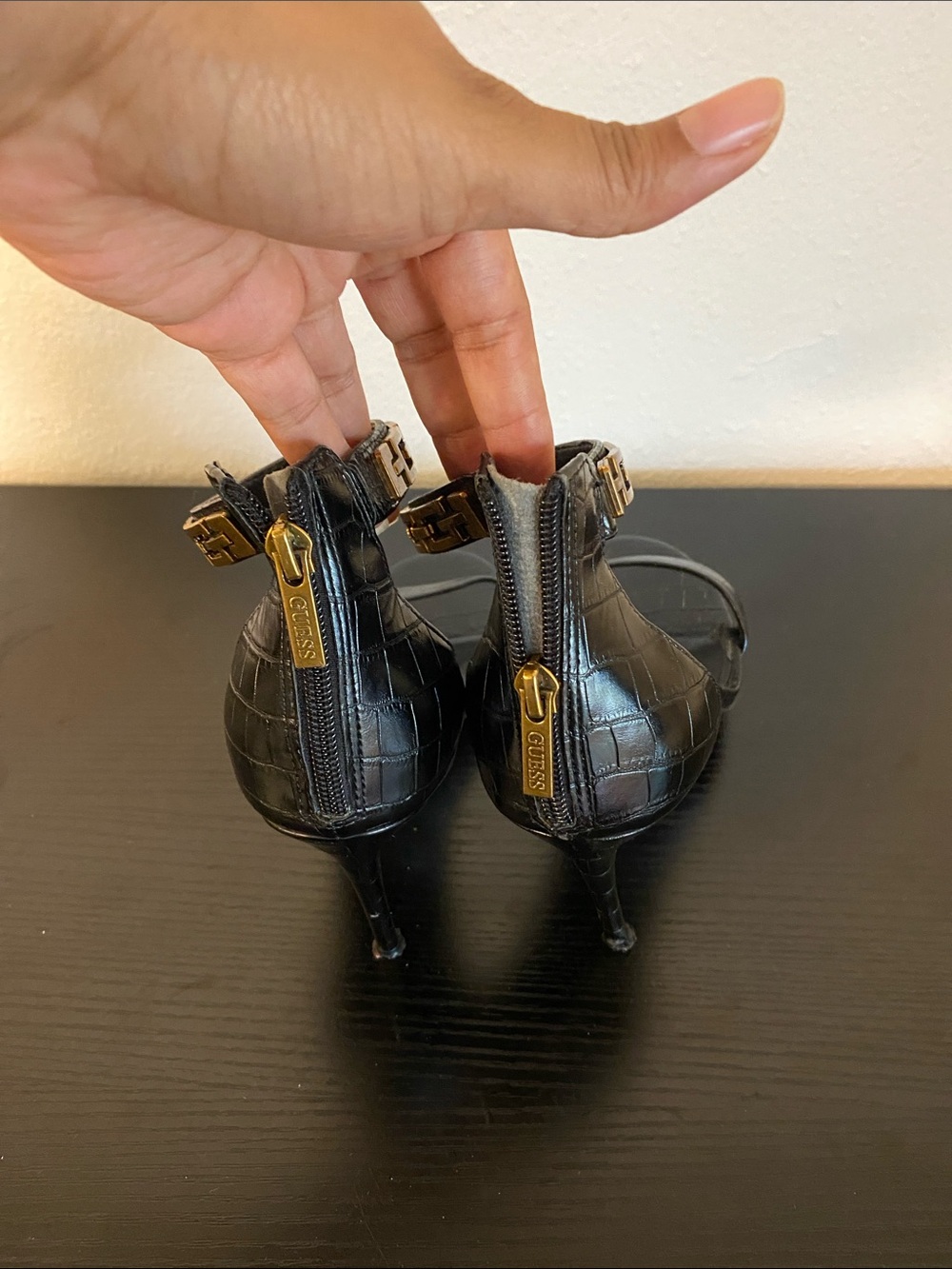 Black Strap Heels - Picture 5 of 12